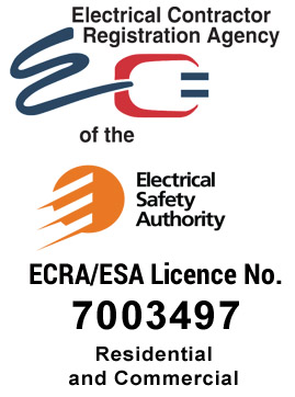 ECRA/ESA Licence No. 7003497 — Electrical Contractor Registration Agency of the Electrical Safety Authority, Residential and Commercial